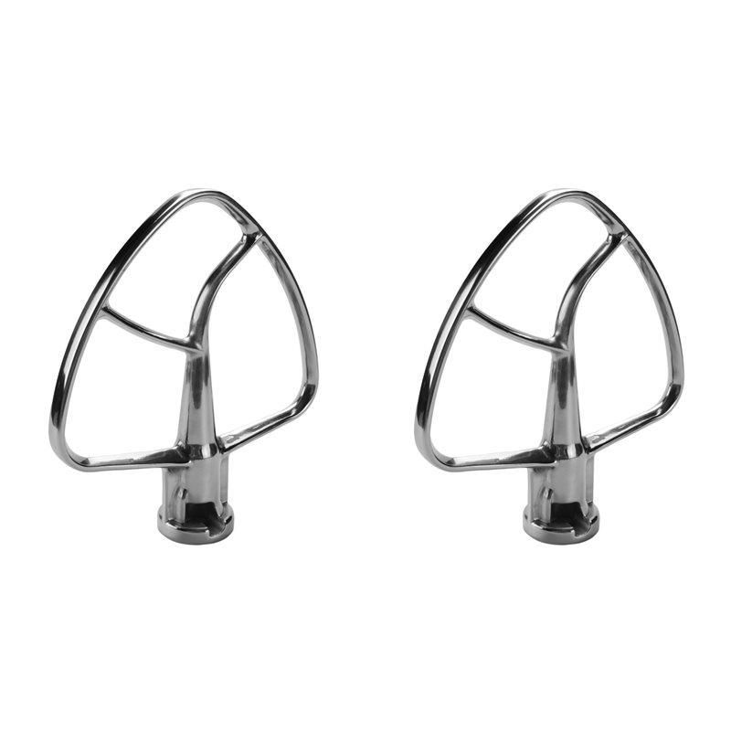 Kitchen Baking Aid - AC93-2X ที่ตีแป้งแบบแบนสแตนเลสสำหรับเครื่องผสมอาหารแบบตั้งโต๊ะขนาด 4.5 คิวที - 5