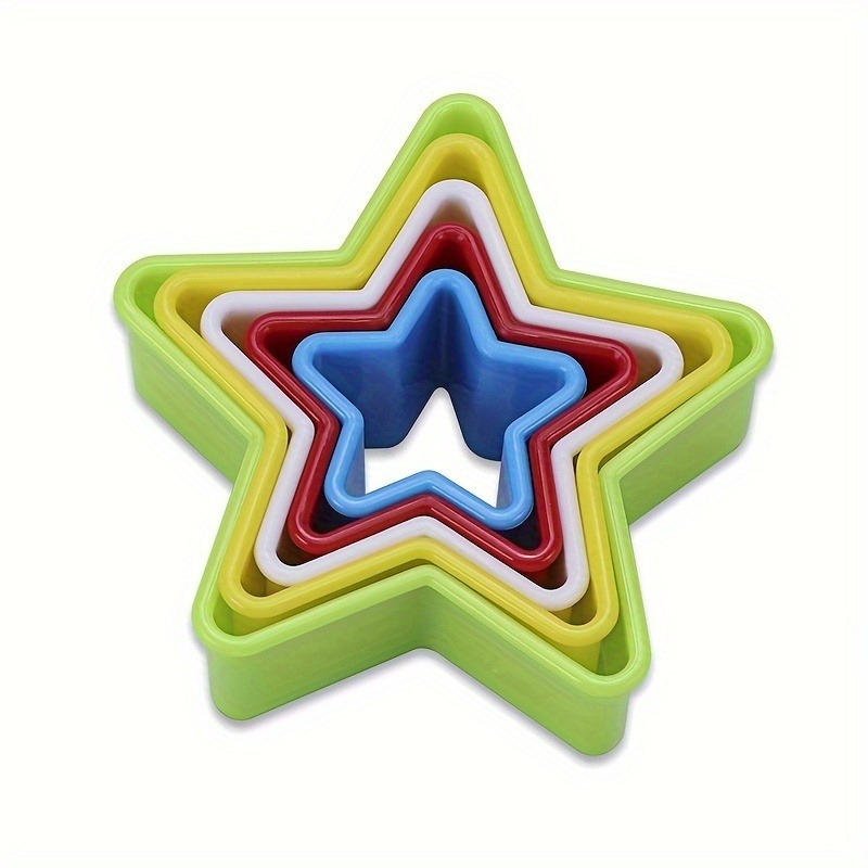 Kitchen Accessories For Baking - 1/2/3PCS ที่ตัดคุกกี้รูปดาว, ที่ตัดขนมพลาสติก, แม่พิมพ์บิสกิตรูปดาวห้าแฉก, อุปกรณ์อบขนม, อุปกรณ์ครัว