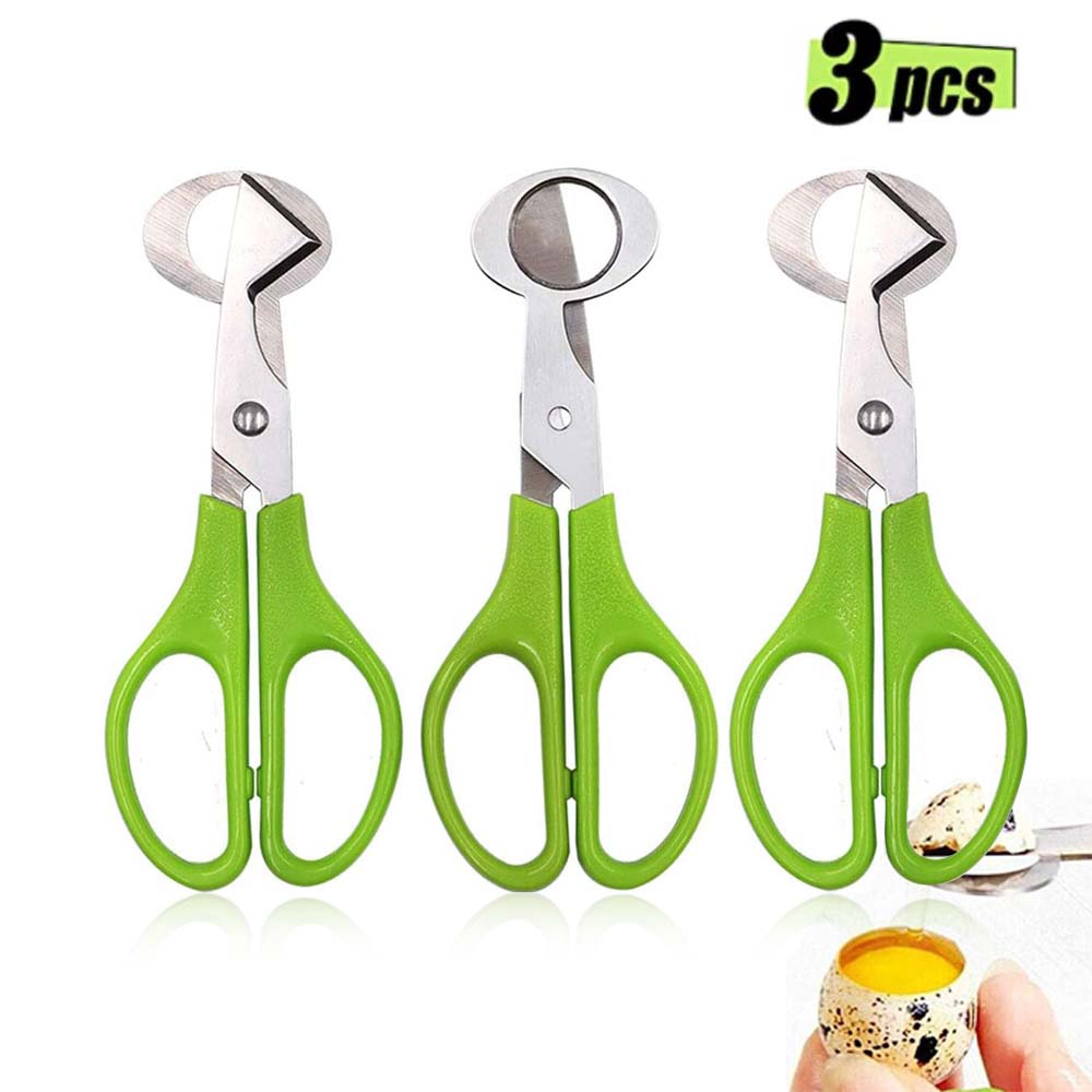 Kitchen Shears In Baking - 3 ชิ้นนกกระทาตัดไข่กรรไกรครัวไข่กรรไกรเครื่องมือสแตนเลส Clipper Pigeon เปิดสวนอุปกรณ์เสริมสําหรับเบเกอรี่เครื่องมือ