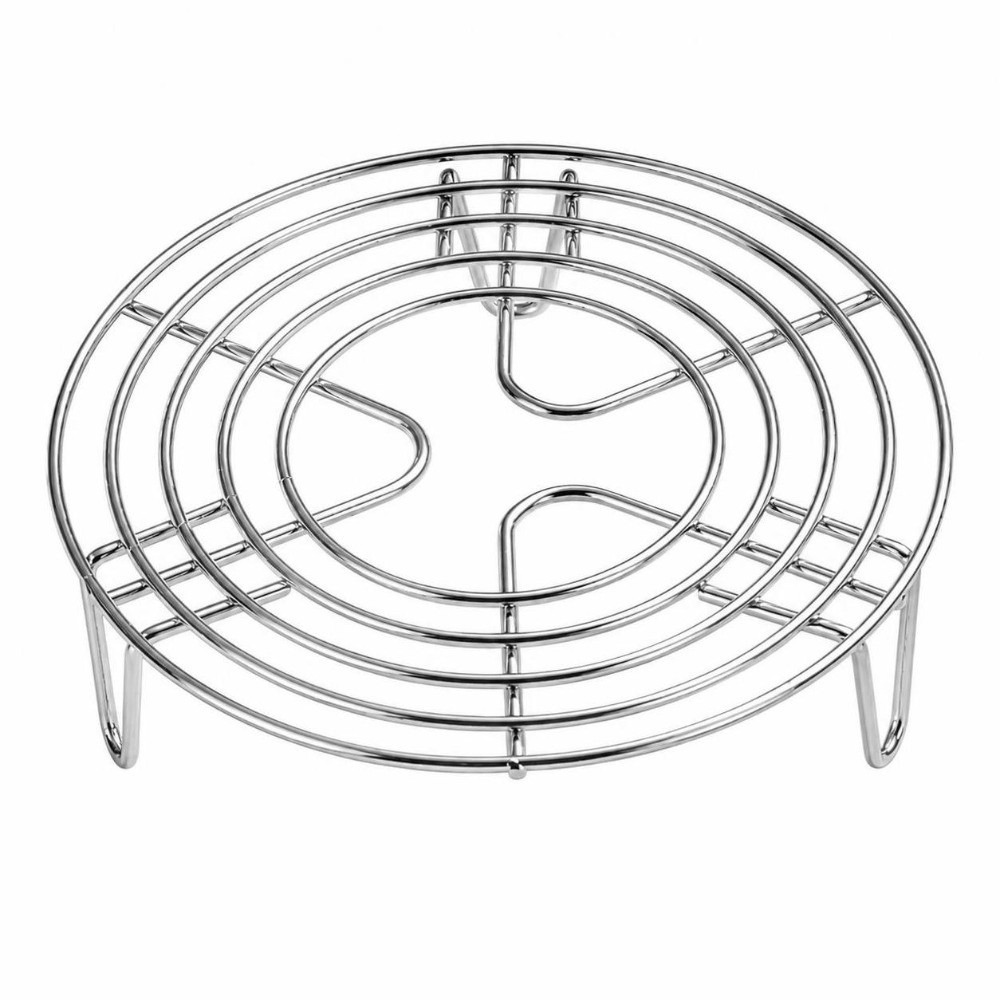 Cooling Rack Wire - ตะแกรงนึ่งอาหารสแตนเลสทนทาน ตะแกรงระบายความร้อนลวดเหล็กหนาทรงกลม ขาตั้งยกสูงสำหรับอาหาร