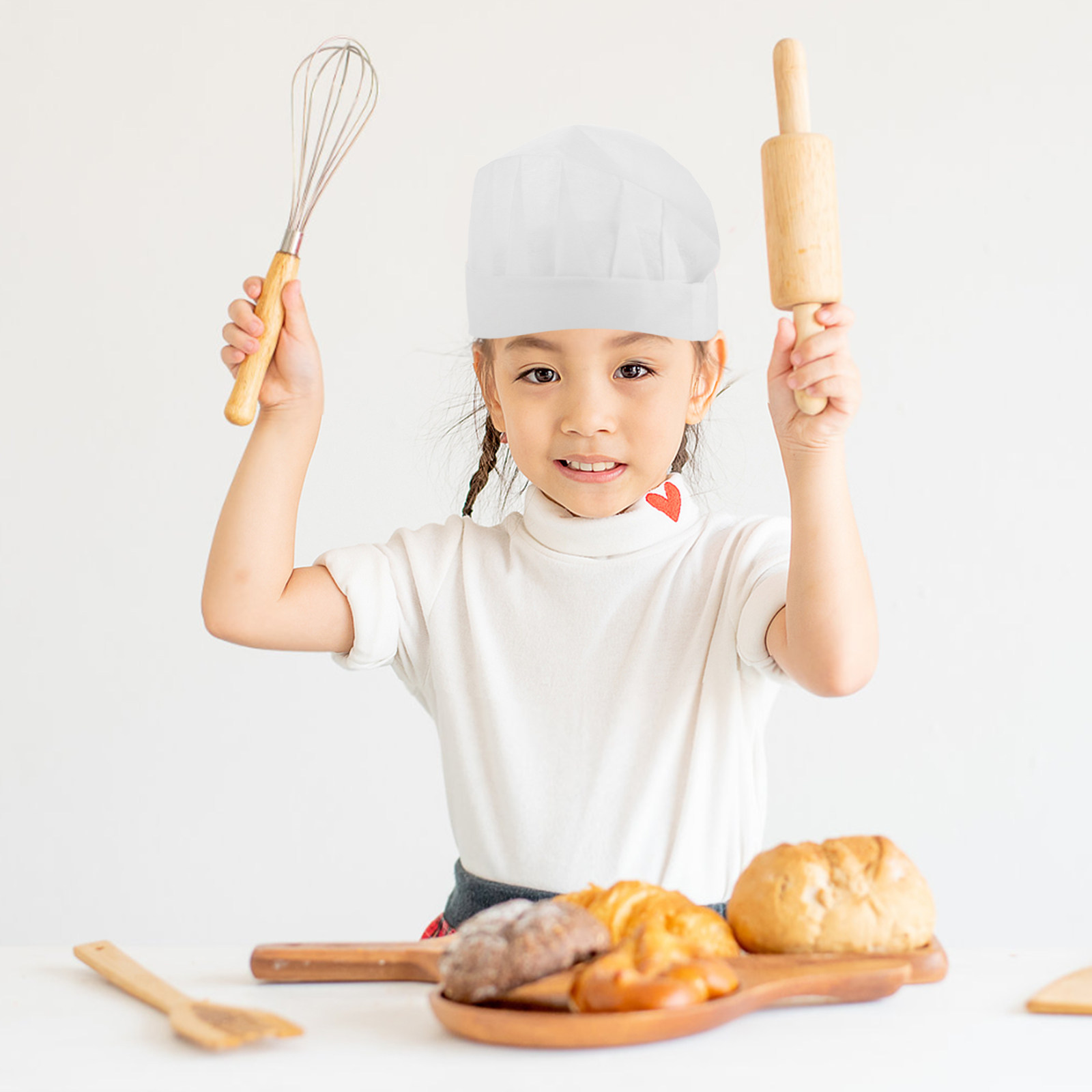 หมวกเชฟเด็กแบบใช้แล้วทิ้ง 15 ช - Baking Kitchen For Kids บทวิจารณ์และราคา