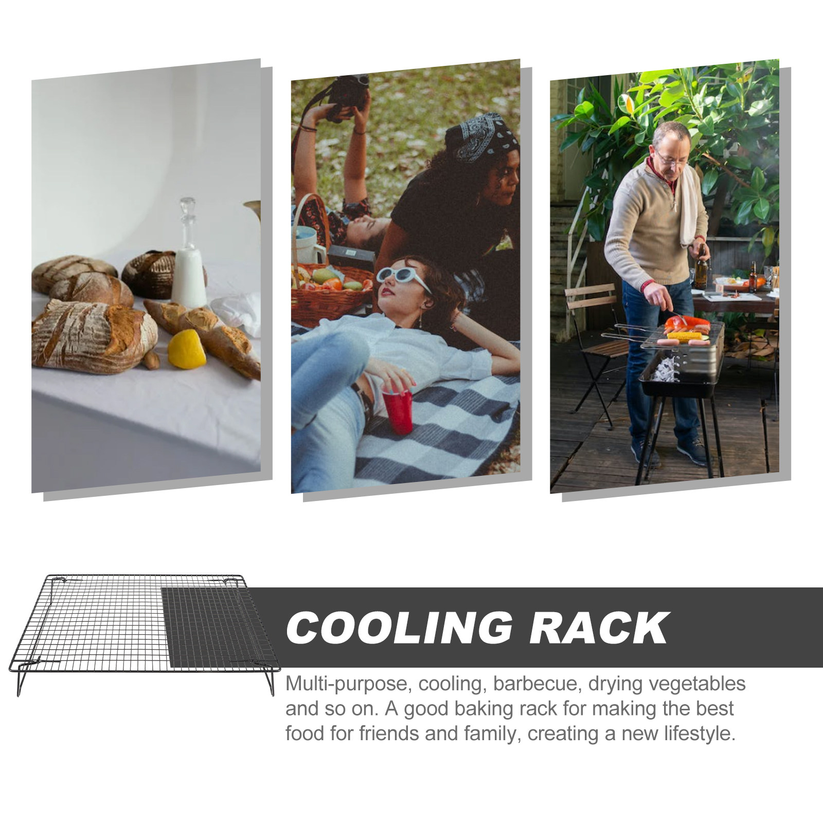 ตะแกรงเหล็กคาร์บอนหนาสำหรับการ - Cooling Rack Wire บทวิจารณ์และราคา