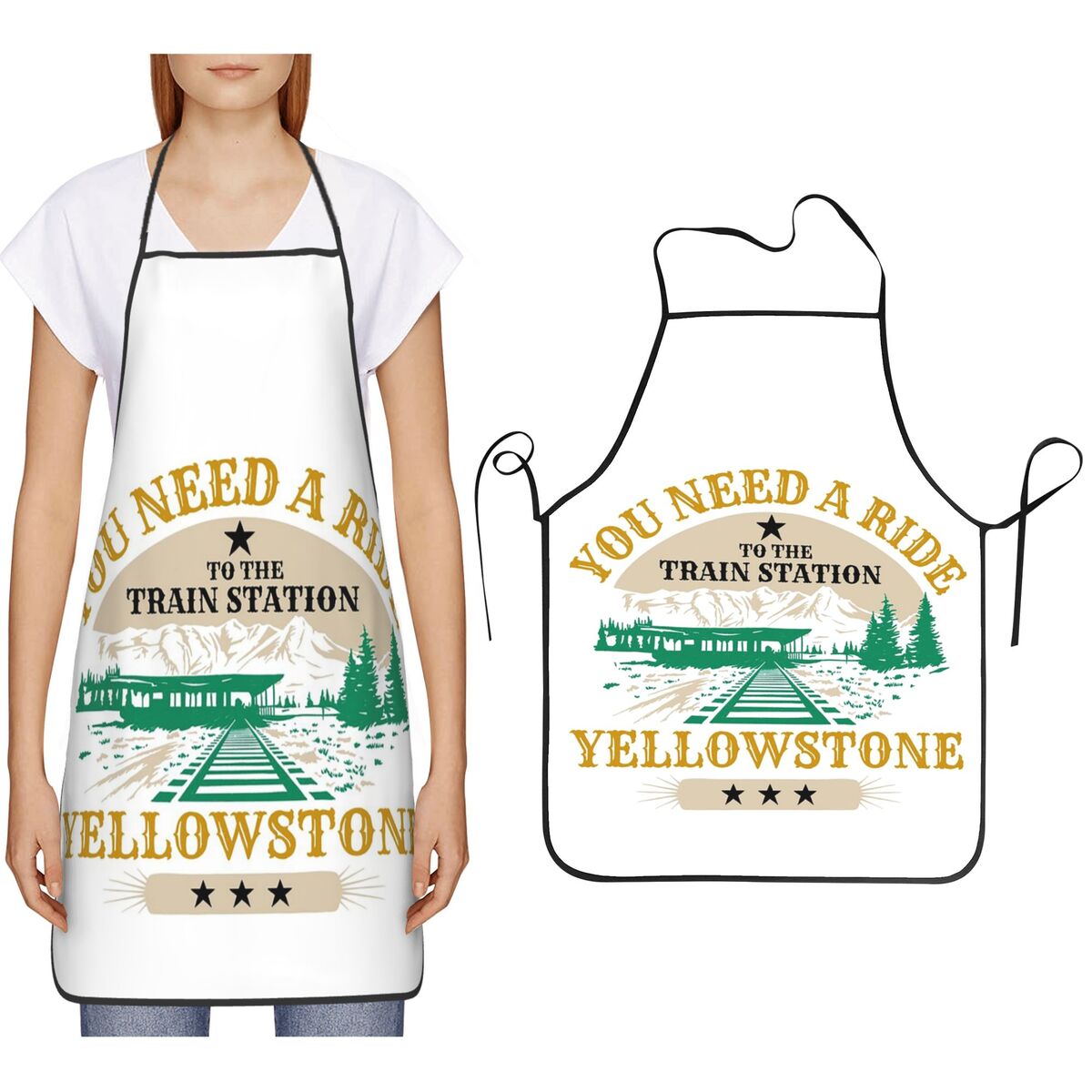 ผ้ากันเปื้อนยีโลว์สโตน ลาย You - Kitchen Baking Station บทวิจารณ์และราคา