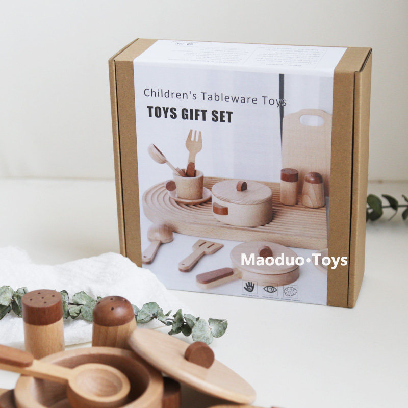 ชุดครัวไม้บีชสำหรับเด็กของเล่น - Kitchen Baking Utensil Set บทวิจารณ์และราคา