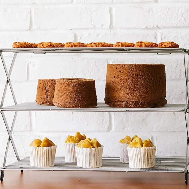 ชั้นวางเค้กแบบพับได้หลายชั้น ไ - Kitchen Accessories For Baking บทวิจารณ์และราคา