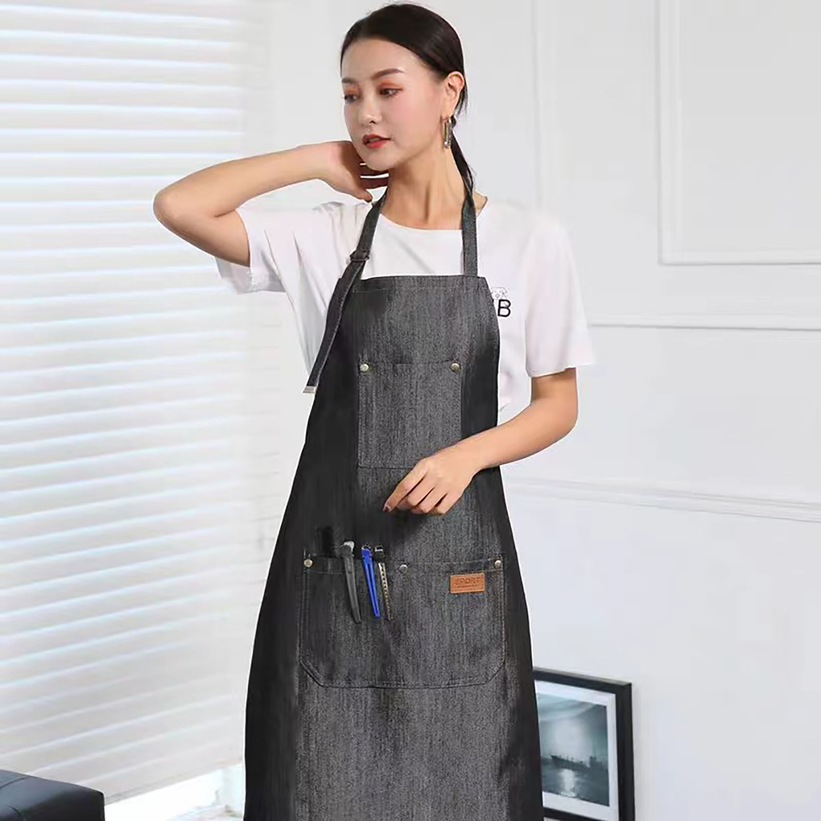 ผ้ากันเปื้อนผ้ายีนส์ Salon เสื - Kitchen Baking Unit บทวิจารณ์และราคา