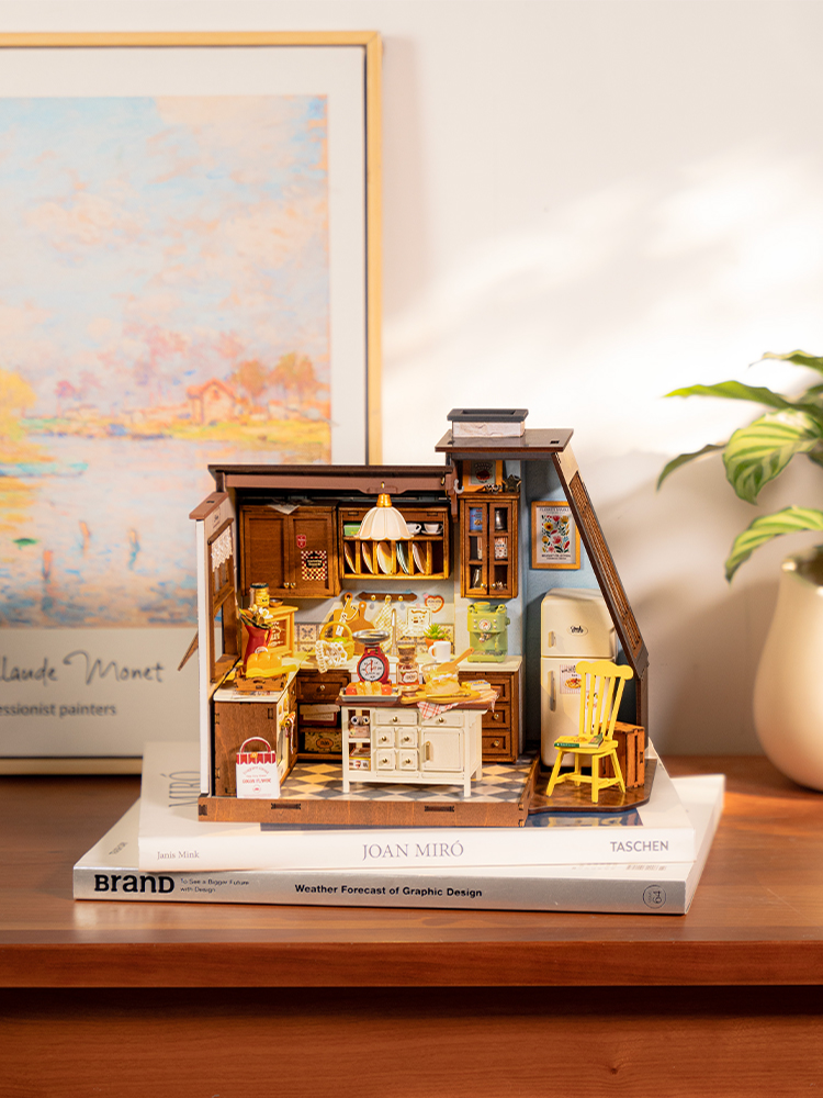 Robotime Rolife บ้านตุ๊กตาไม้ช - Homely Baking Kitchen Rolife บทวิจารณ์และราคา