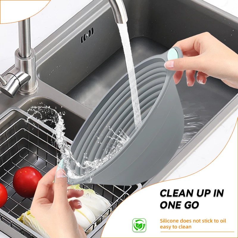 ตะกร้าซิลิโคนพับได้ 1 ชิ้น สำห - Kitchen Accessories For Baking บทวิจารณ์และราคา