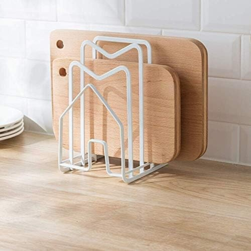 ที่วางฝาหม้อกระทะ 1 ชิ้น สีขาว - Kitchen Baking Tray Organiser บทวิจารณ์และราคา