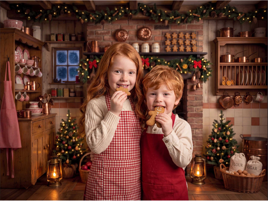 คริสต์มาสเบกกิ้งคิทเช่นแบ็คดรอ - Baking Kitchen For Kids บทวิจารณ์และราคา